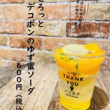 大丸札幌にある「つつみや」にて『ごろっとデコポンのゆず蜜ソーダ』が発売！