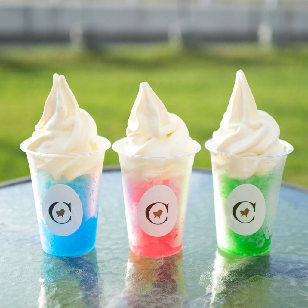 コッコテラスの『かき氷ソフト』