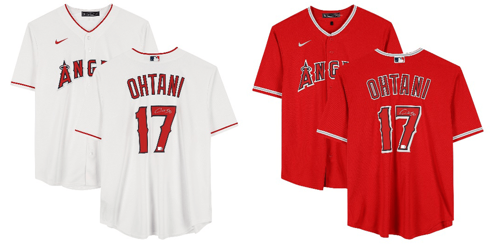 MLB™ POP UP AREAの『大谷翔平選手直筆サイン入りNikeオーセンティックジャージ（White、Red）』