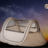 ニトリから「夜空を眺めて眠ってみたい」、そんな夢を叶えるメッシュ構造の『夜空を眺められるメッシュテント』をご紹介！