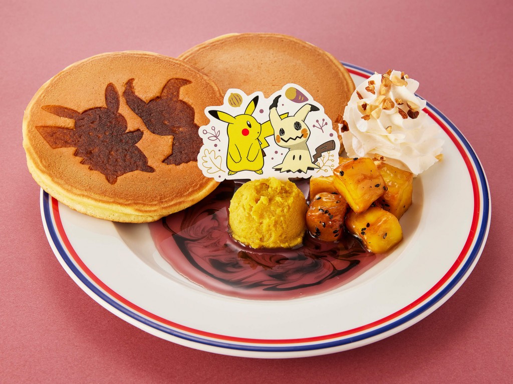 PRONTO(プロント)×ポケットモンスターの『ピカチュウとミミッキュの”かげうち”さつま芋ナッツパンケーキ』