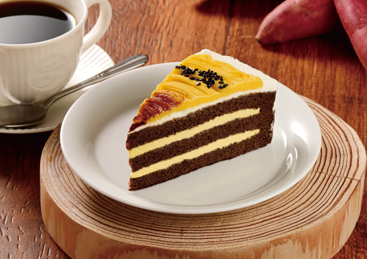 カフェ・ド・クリエの『国産さつまいものショートケーキ』