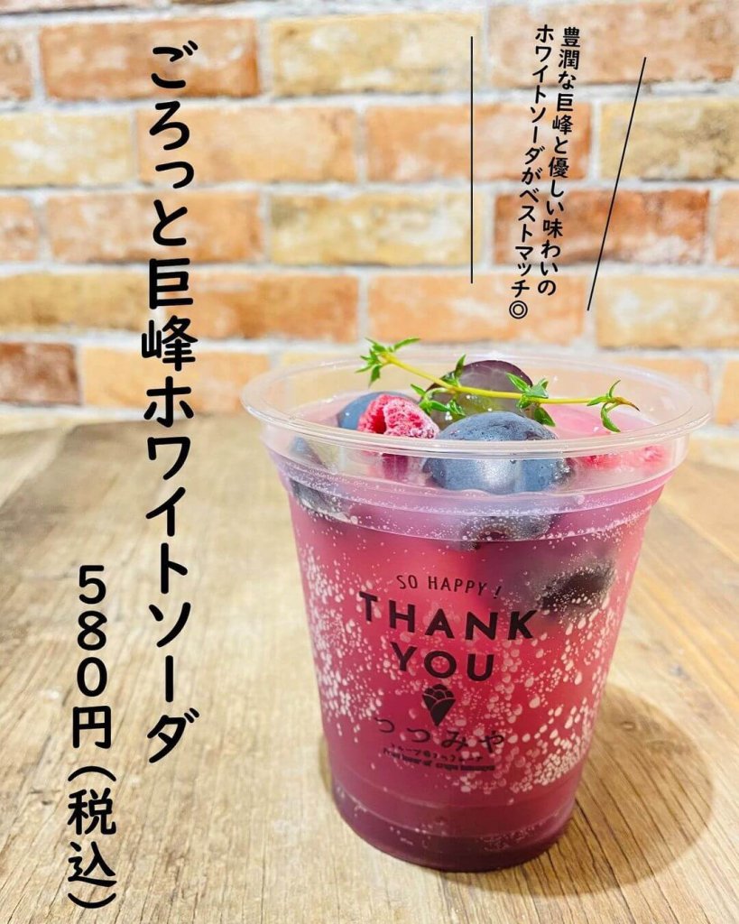 つつみやの『ごろっと巨峰ホワイトソーダ』