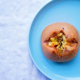 ふわもち邸にて10月限定『2種のおいものスイートポテト ベーグル』が発売！