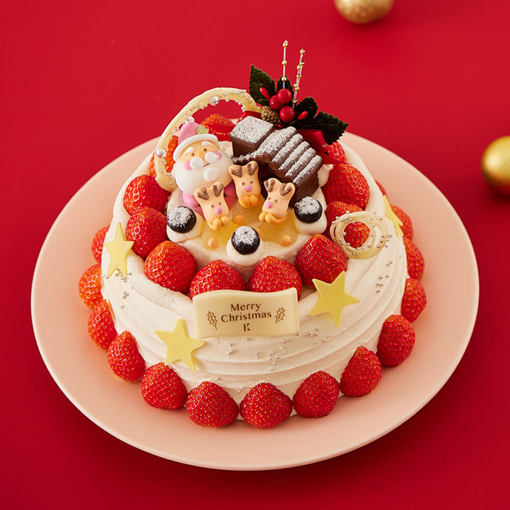 きのとやの『クリスマスケーキ2023』-苺のプレシャスクリスマス