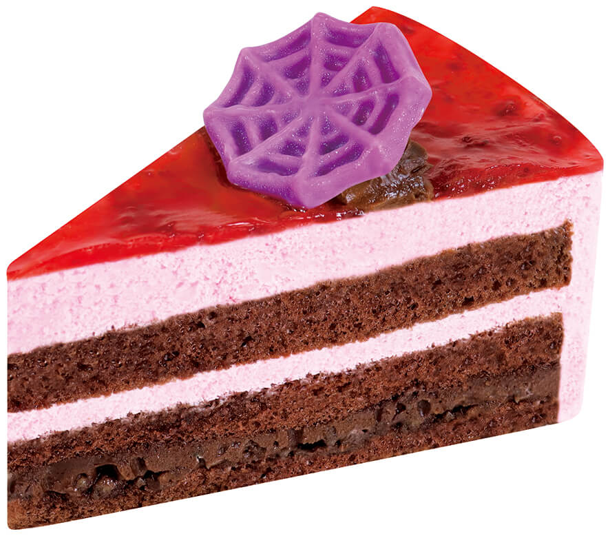 不二家洋菓子店の『ハロウィンあまおう苺のザクザクチョコケーキ』