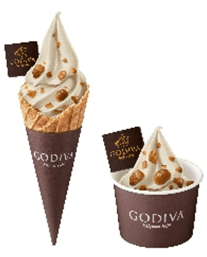 ゴディバの『つぶつぶマロン ソフトクリーム ホワイトチョコレートバニラ』