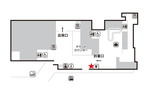 セルフWi-Fiレンタル『WiFiBOX』-函館空港　1階 国際線到着ロビー