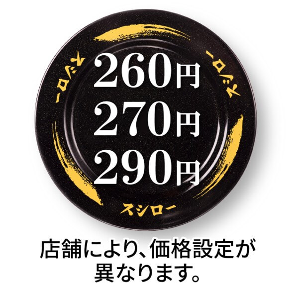 スシロー-260円〜皿