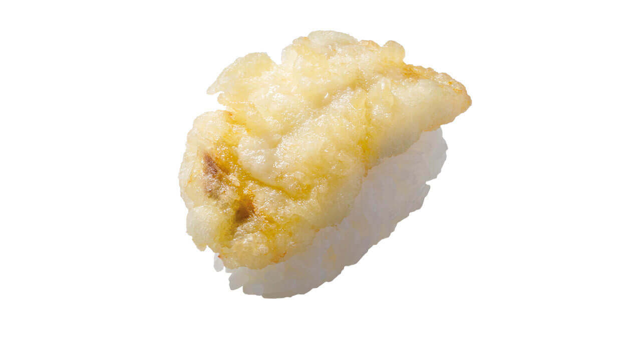 はま寿司の『国産真ふぐの天ぷら握り』