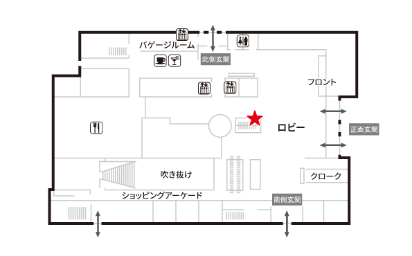 京王プラザホテル札幌×WiFiBOX-設置場所