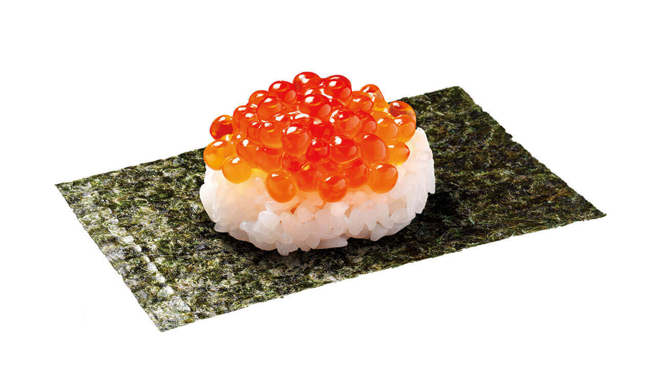 はま寿司の『紅鮭いくらつつみ』