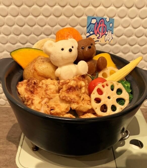 くまちゃん温泉 札幌本館の『スープカレーの湯』-ザンギ