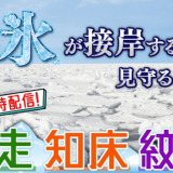 北海道冬の風物詩“流氷”が接岸する瞬間をひたすら見守る『流氷接岸までオホーツク海を見守る生放送』が1月21日(日) 12:00より放送！