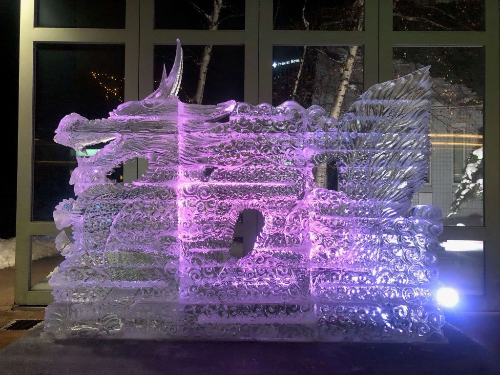 札幌パークホテル『氷彫刻2024』