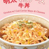 すき家にて明太マヨのピリ辛な味わいもクセになる『明太マヨチーズ牛丼』が3月27日(水)より発売！