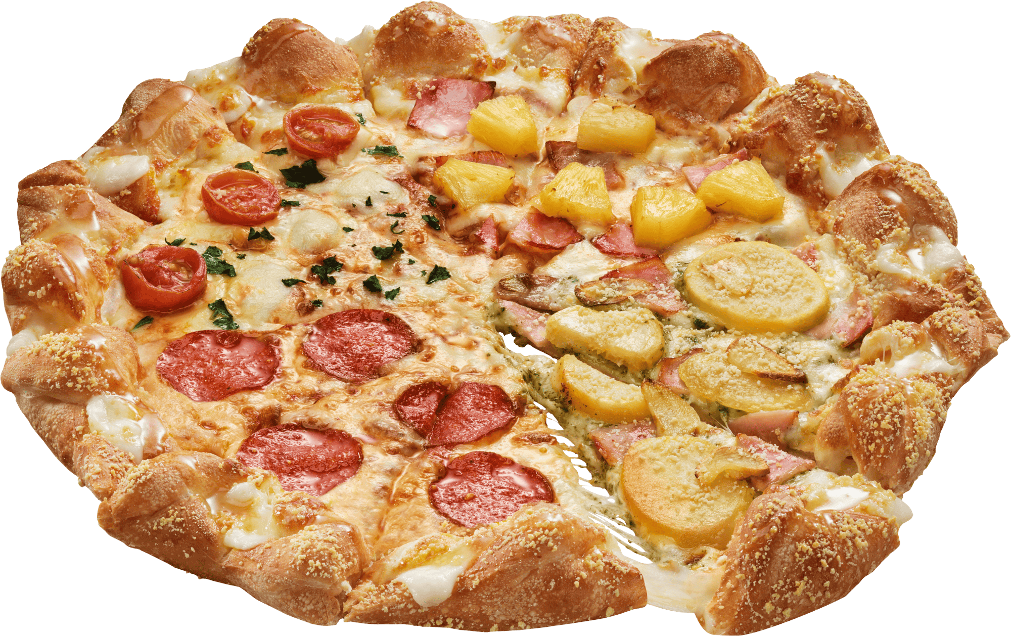 ドミノ・ピザの『チーズンロールツイスト クラシック・クワトロ』