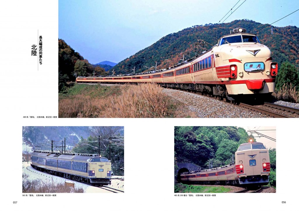 『スター列車の時代』-第1章では、迫力の編成写真で長大編成の列車を紹介
