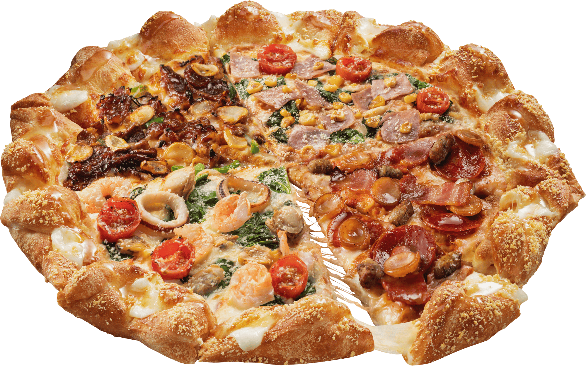 ドミノ・ピザの『チーズンロールツイスト クラシック・クワトロ』