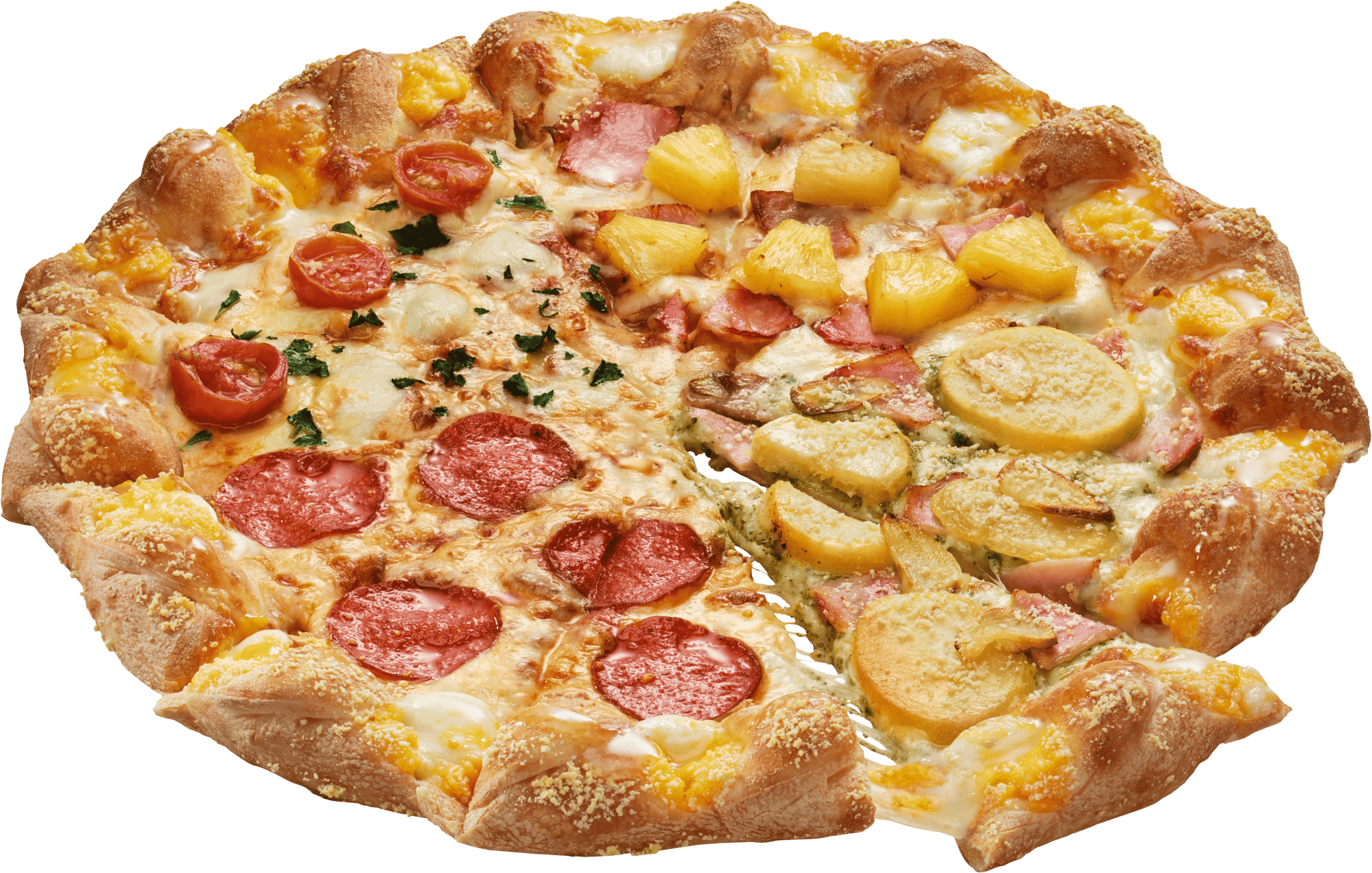 ドミノ・ピザの『5チーズツイスト クラシック・クワトロ』
