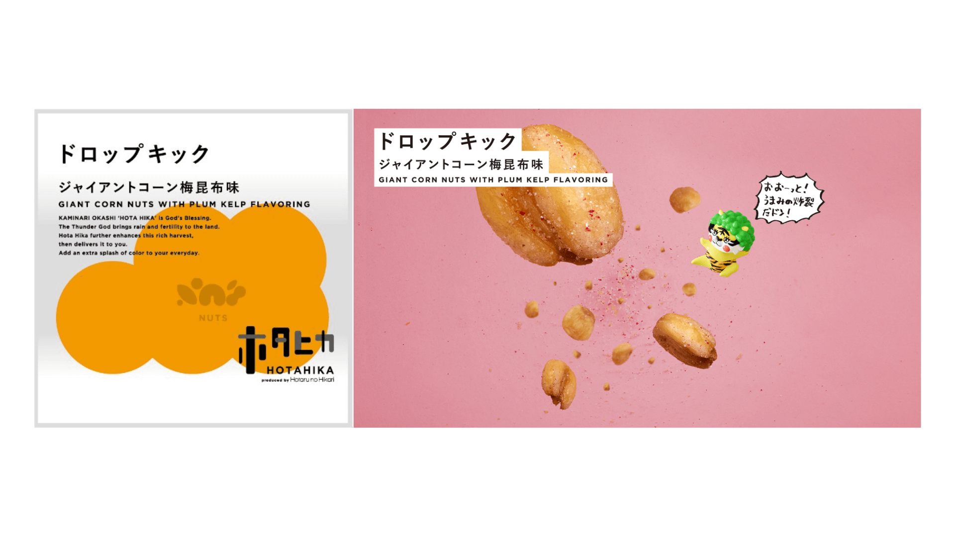 『ホタヒカ』-ジャイアントコーン梅昆布味 GIANT CORN NUTS WITH PLUM KELP FLAVORING