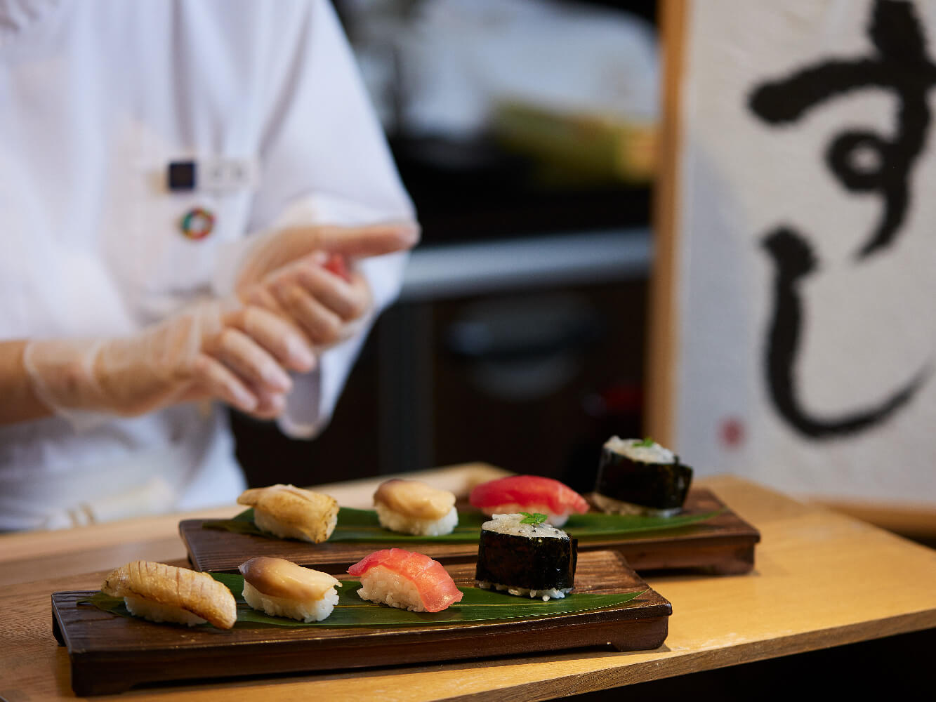 京王プラザホテル札幌の『ゴールデンウィークランチブッフェ』-握りたてを楽しめる寿司コーナー