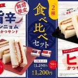 とんかつ新宿さぼてんからピリッとおいしい『チーズ香る 旨辛ヤンニョムヒレかつサンド』が6月1日(土)より発売！