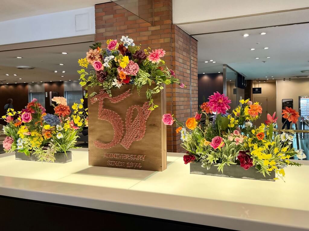 ANAクラウンプラザホテル札幌の『50周年記念装飾』
