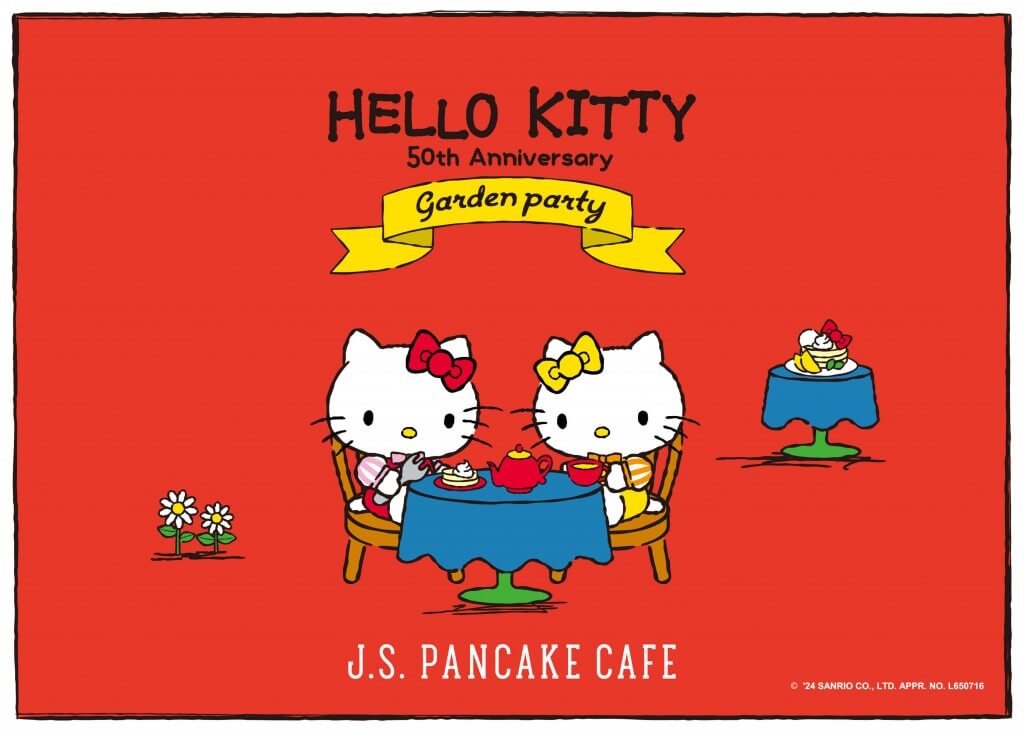ベイクルーズの『HELLO KITTY 50th Anniversary GARDEN PARTY』-J.S. PANCAKE CAFE