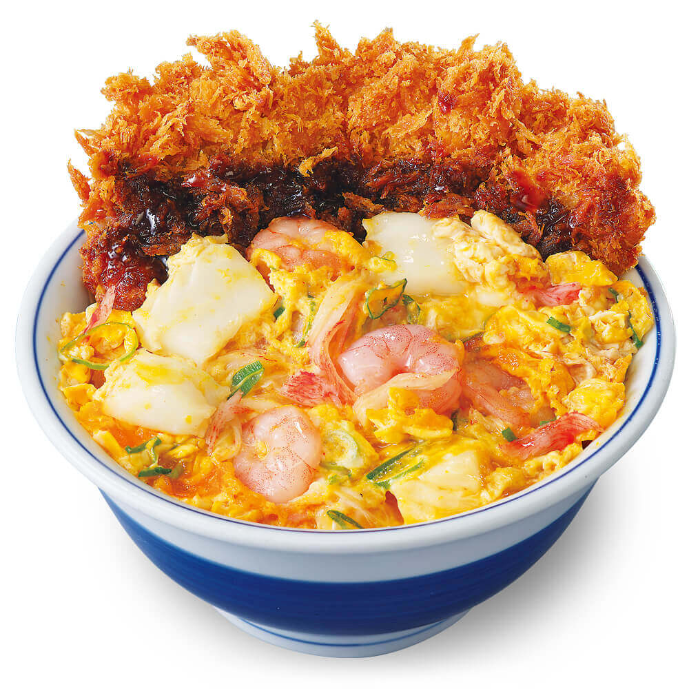 とんかつ専⾨店「かつや」の『海鮮たまごチキンカツ丼』