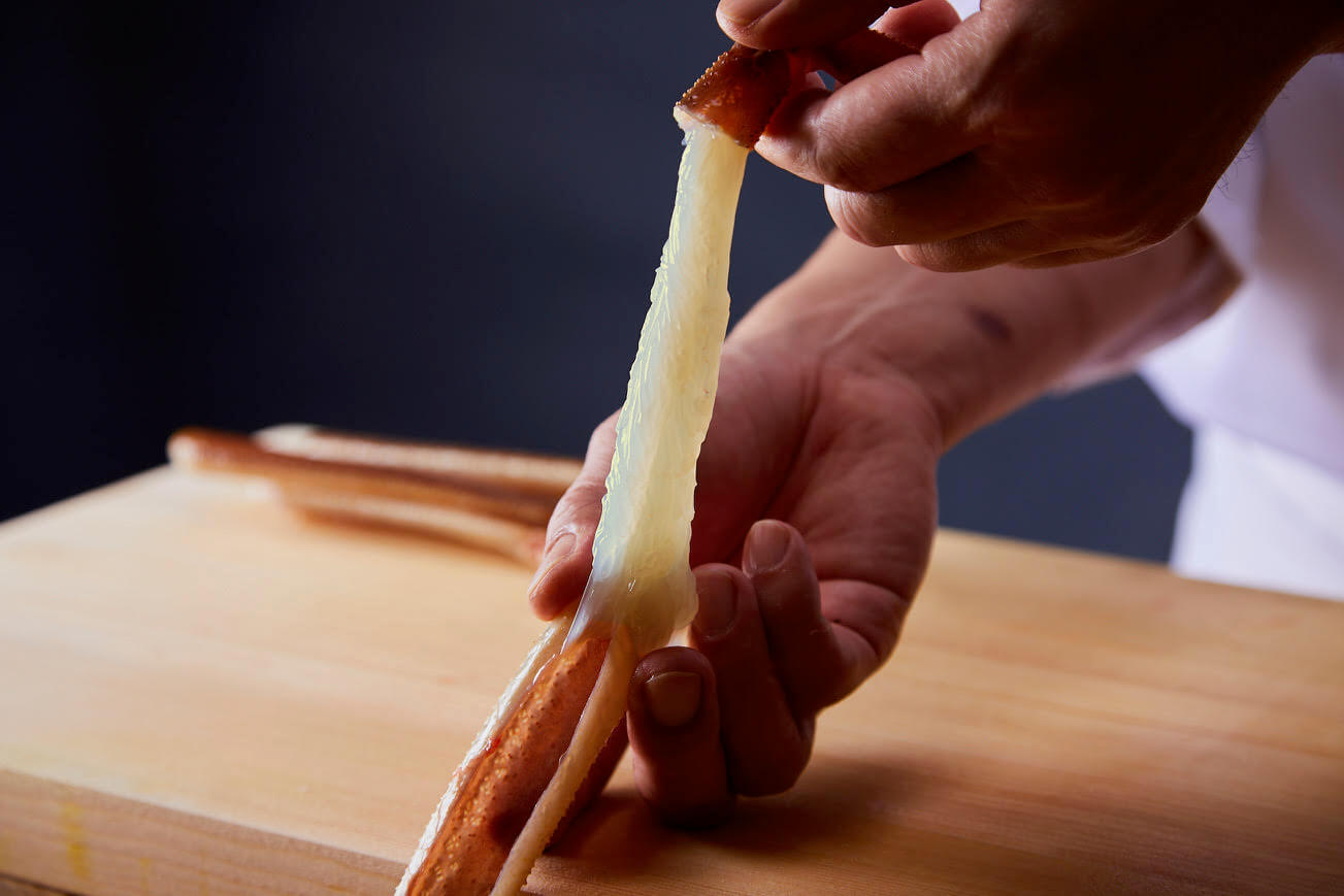 かにじぇんぬ 北のはなれの『蟹本来の旨味をご堪能いただけるお刺身』