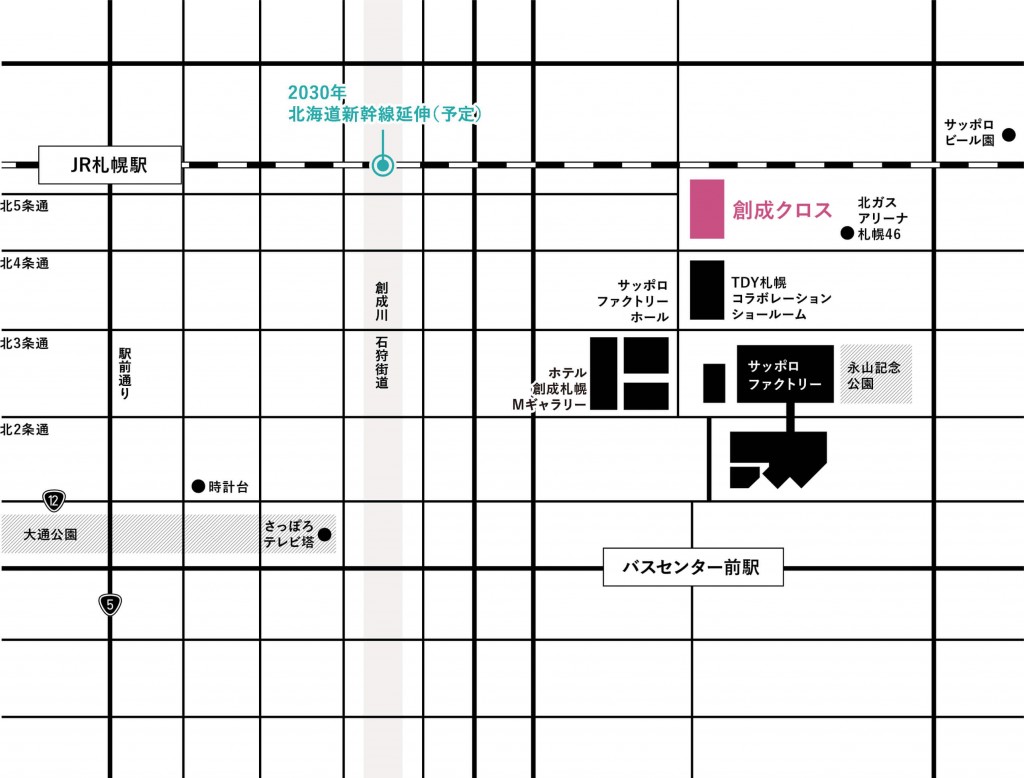 創成クロス-位置図