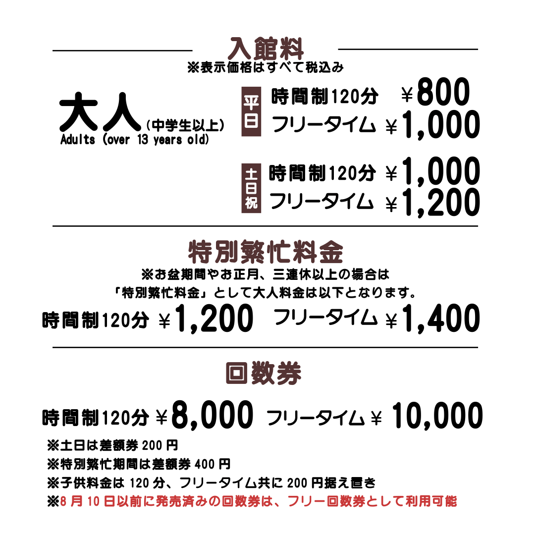 サウナコタンサッポロの入館料