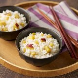 2種類の秋の味覚を簡単な炊飯器調理で楽しめる『栗入りさつまいもごはんの素』が8月6日(火)より順次発売！