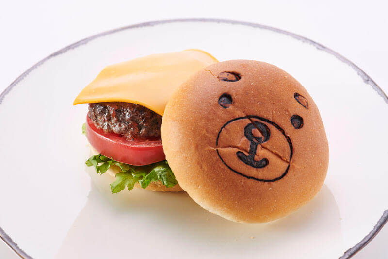 えふたんCAFEの『えふたんになれるてりやき和牛ハンバーガー』