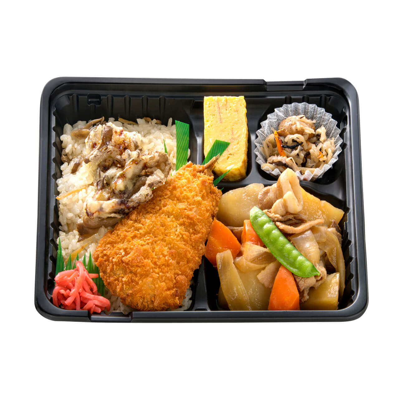 ベントスの『舞茸生姜ごはん弁当（イワシフライ）』