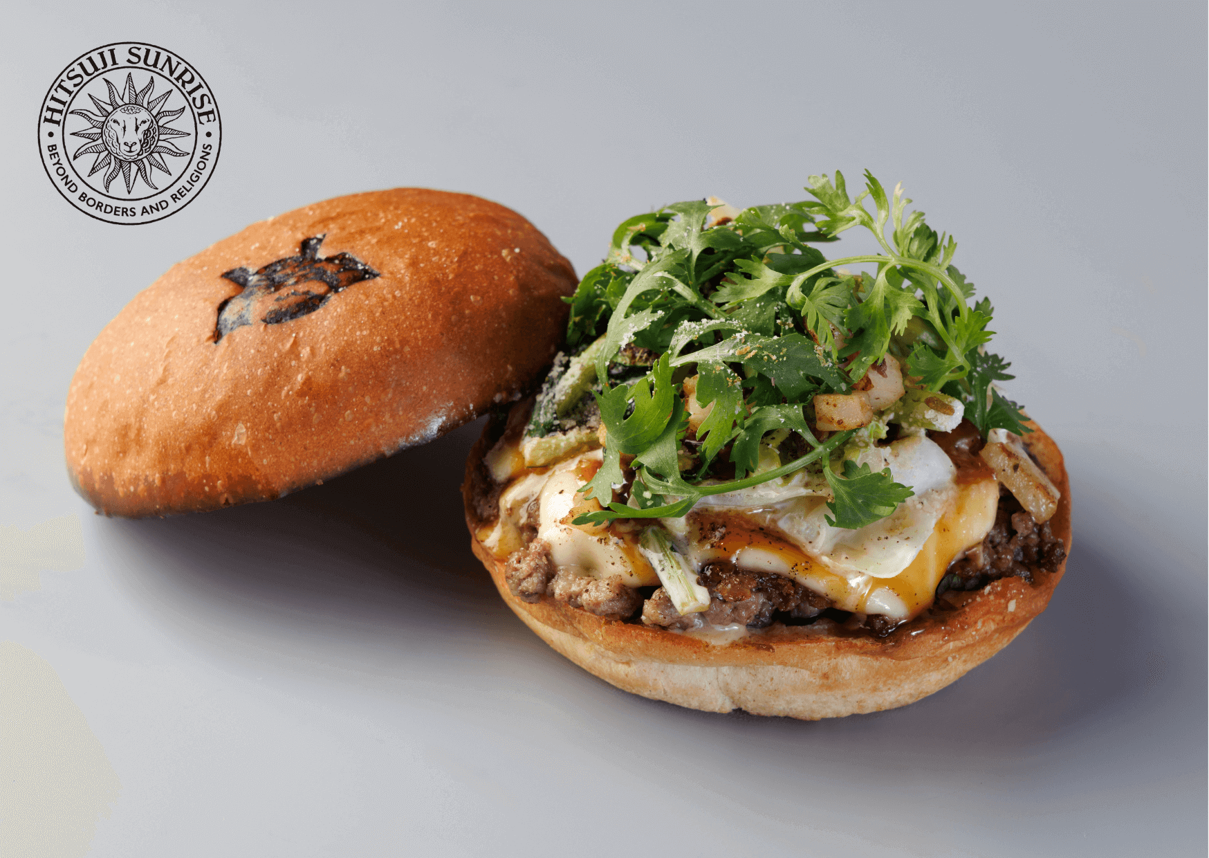 SHOGUN BURGER SUSUKINO店の『羊SUNRISEバーガー』