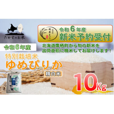 さとふるの『あつまれ北海道応援特集』-令和6年産受付開始 たかすのお米 特別栽培米 ゆめぴりか 10kg(精白米)