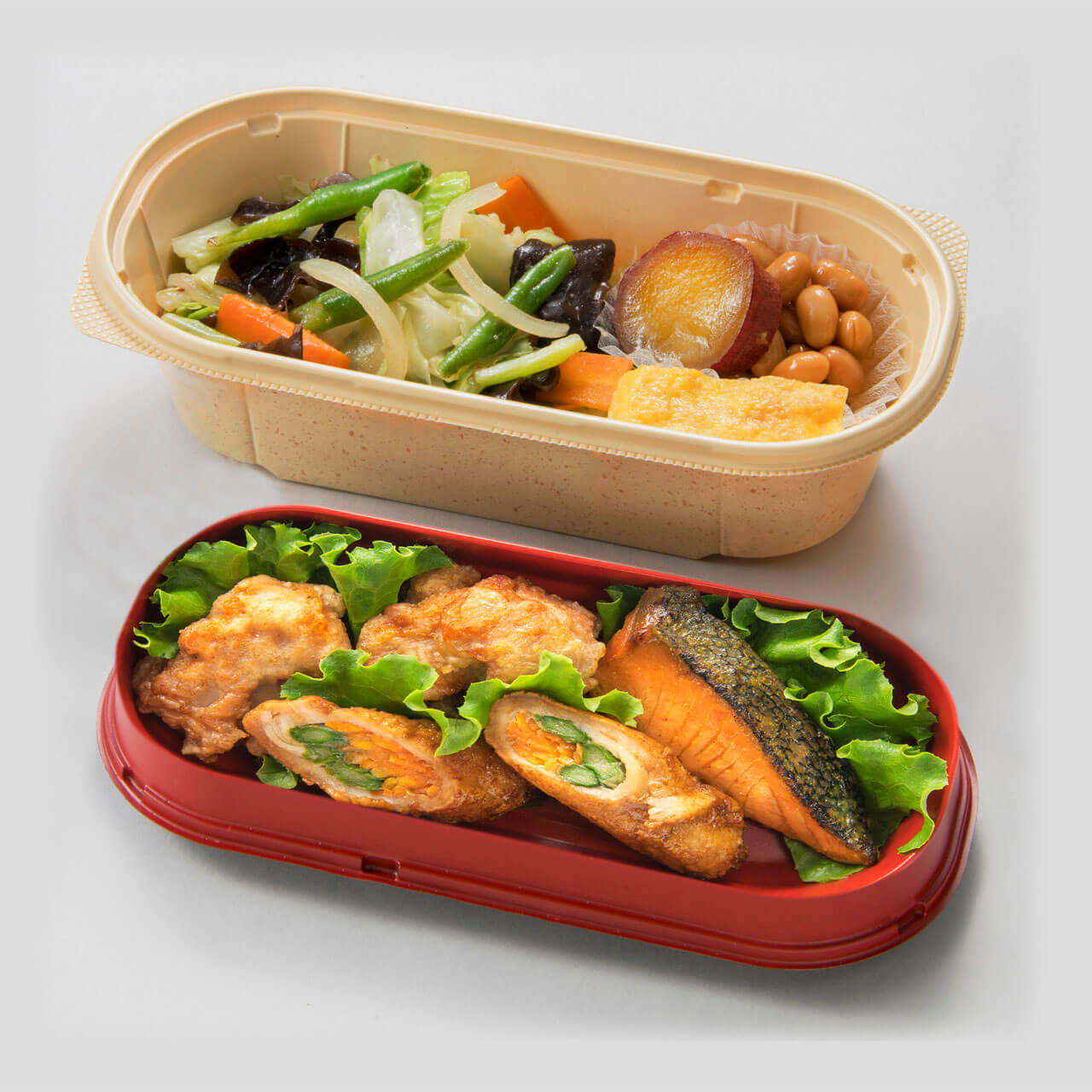 ベントスの『バランス二段弁当』-オールおかずセット