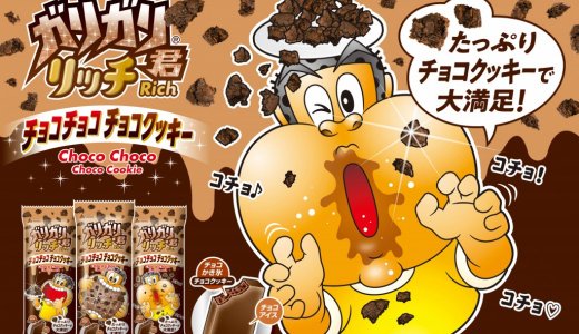 たっぷりクッキーで大満足は『ガリガリ君リッチチョコチョコチョコクッキー』が10月15日(火)より発売！