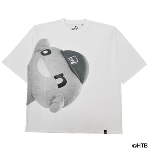 go slow caravan onちゃんBIGプリントTEE「白/黒」(C)HTB