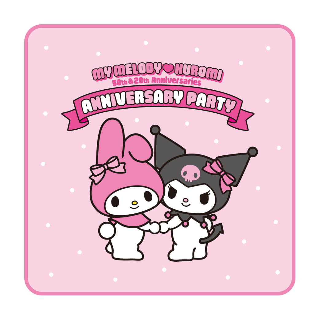 『MY MELODY ♡ KUROMI ANNIVERSARY PARTY』-ハンドタオル