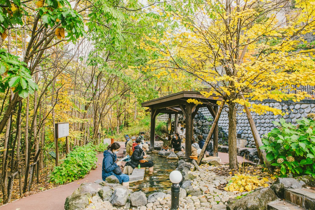 定山渓の足湯『定山源泉公園』