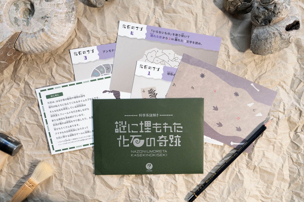 ナゾグラの『封筒謎シリーズ』-科学系謎解き 謎に埋もれた化石の奇跡