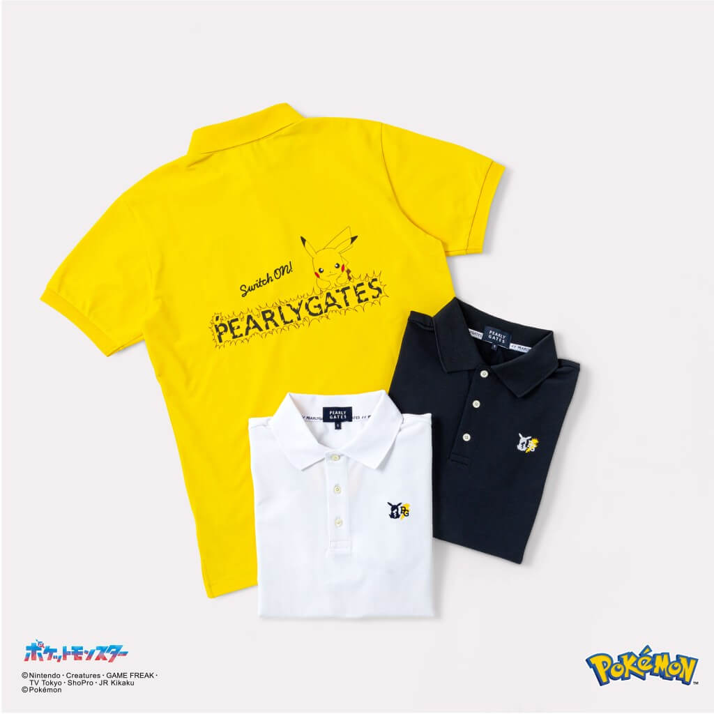 PEARLY GATES(パーリーゲイツ)の『Switch On! With Pokémon』-POLO SHIRTS