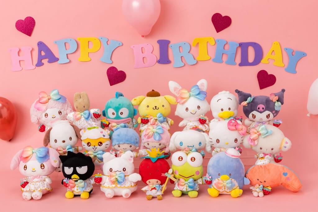 サンリオの『いちご新聞50周年シリーズ』-キャラクターバースデーお祝いセット