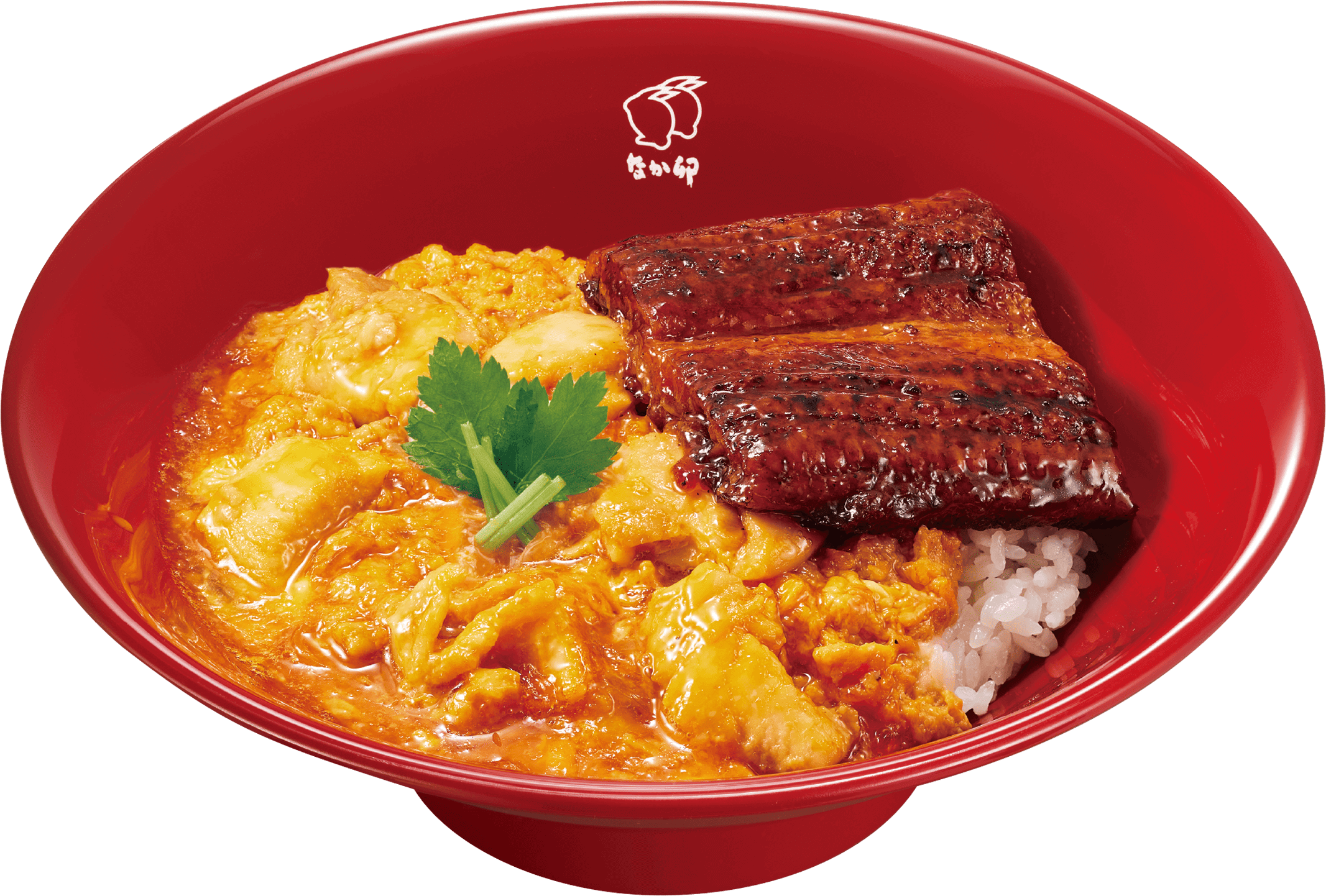 なか卯の『うなぎあいがけ親子丼』