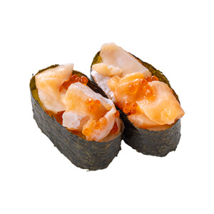 魚べいの『サーモンいくら塩麹ぐんかん』