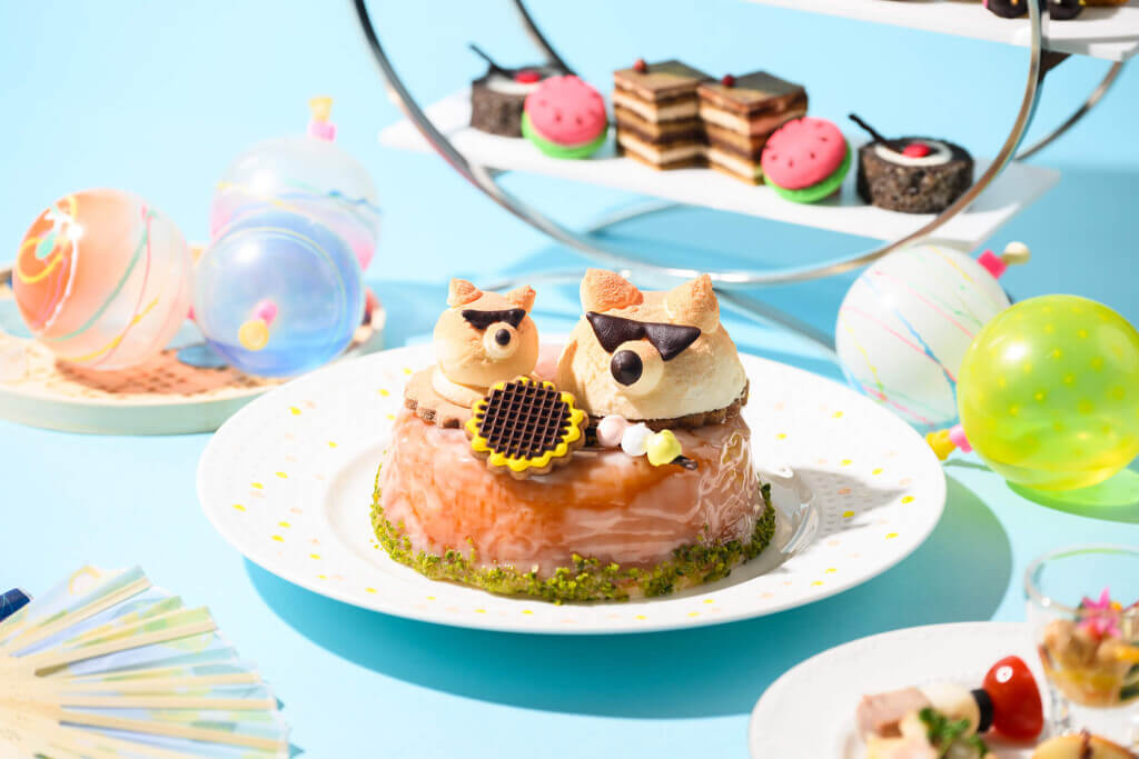 ANAクラウンプラザホテル札幌の夏のアフタヌーンティー『しばわんこの夏やすみ』