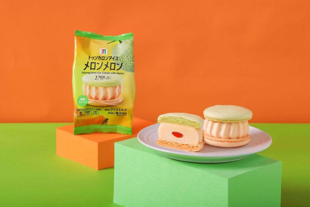 セブン‐イレブンの『セブンプレミアム トゥンカロンアイス メロンメロン』